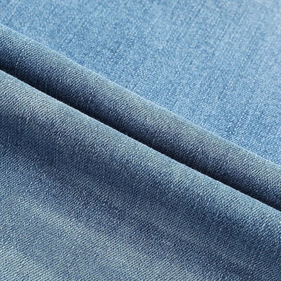 Women's Stretch Denim High Waisted Wide Leg Distressed Jeans Size 14 - Picture 9 of 9